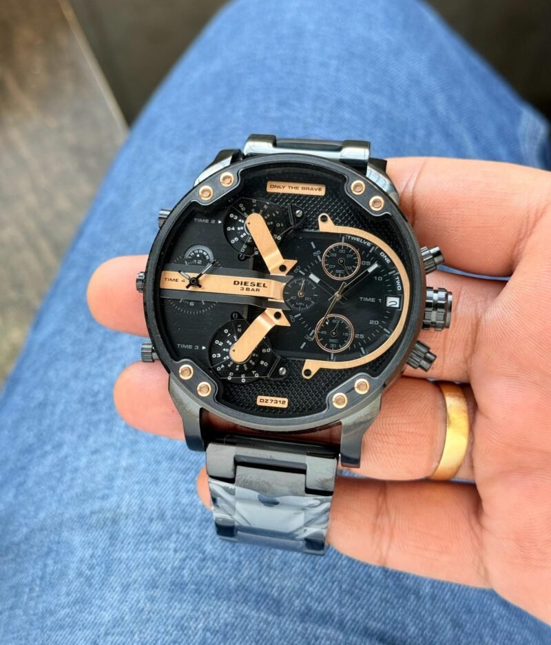 Diesel big daddy Black Rose gold
