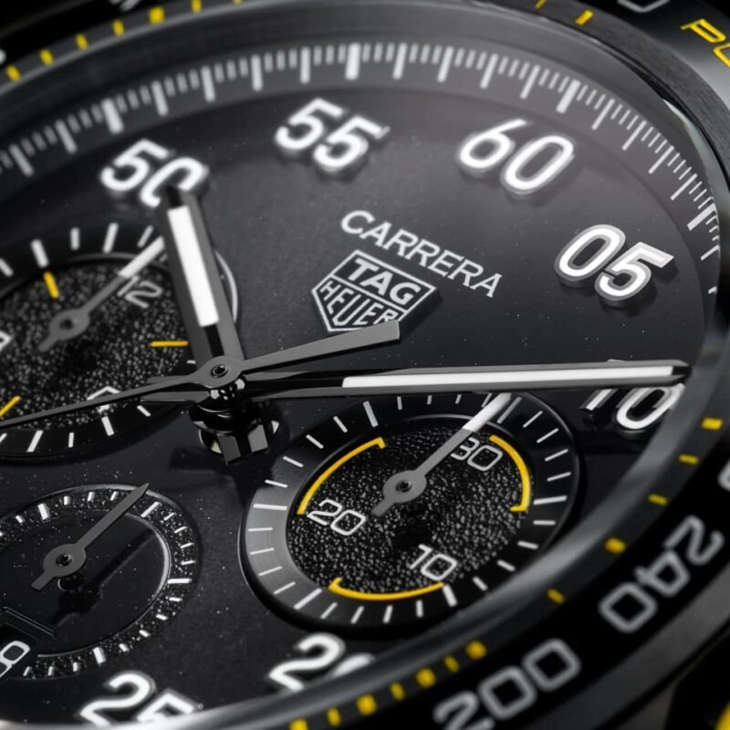 Tag Heuer Carrera x prosche yellow reaching