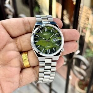 CITIZEN SILVER GREEN TSUYOSA