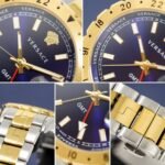 VERSACE HELLENYIUM GMT TWO-TONE BLUE