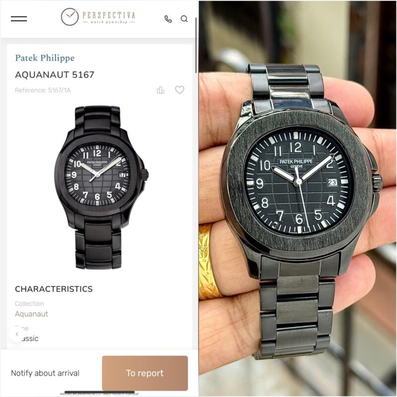 PATEK PHILIPPE AQUANAUT 5167 BLACK