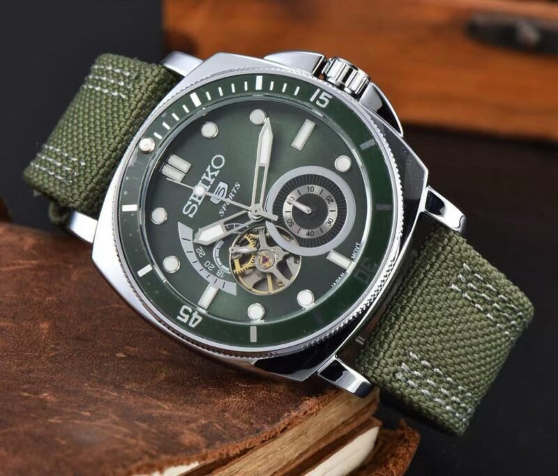 SEIKO 5 SPORTS AUTOMATIC OPEN HEART DIAL