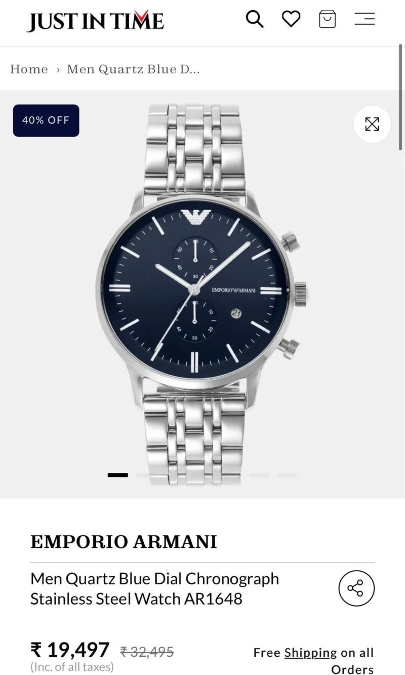EMPORIO ARMANI 7AAA PREMIUM SLIM DIAL
