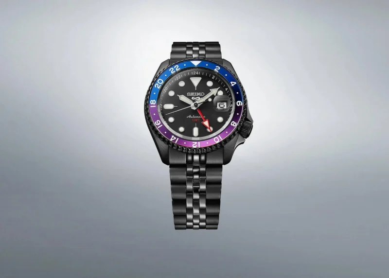 SEIKO GMT 5 SPORTS AUTOMATIC BLACK DIAL