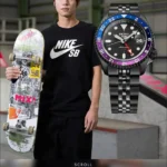 SEIKO GMT 5 SPORTS AUTOMATIC BLACK DIAL