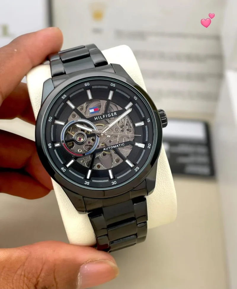 TOMMY HILFIGER 7AA PREMIUM AUTOMATIC BLACK
