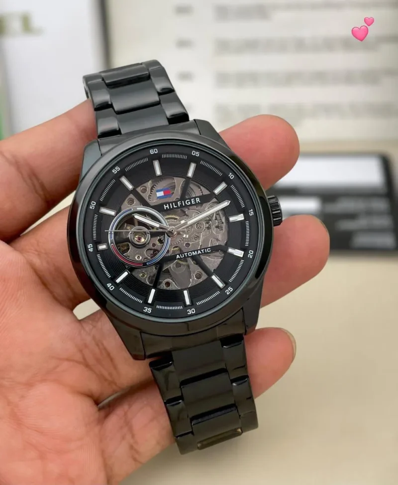 TOMMY HILFIGER 7AA PREMIUM AUTOMATIC BLACK