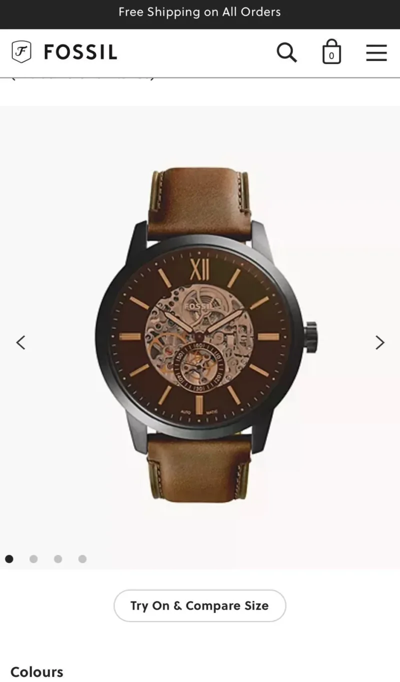 FOSSIL 7AAA PREMIUM AUTOMATIC SKELETON DIAL