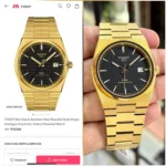 TISSOT PRX QUARTZ POWERMATIC GOLD TONE