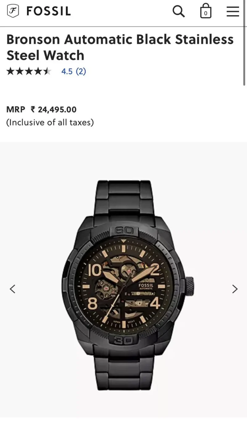 FOSSIL 7AAA PREMIUM SKELETON DIAL AUTOMATIC
