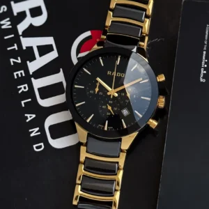 RADO 7AAA QUARTZ MOVEMENT BLACK DIAL