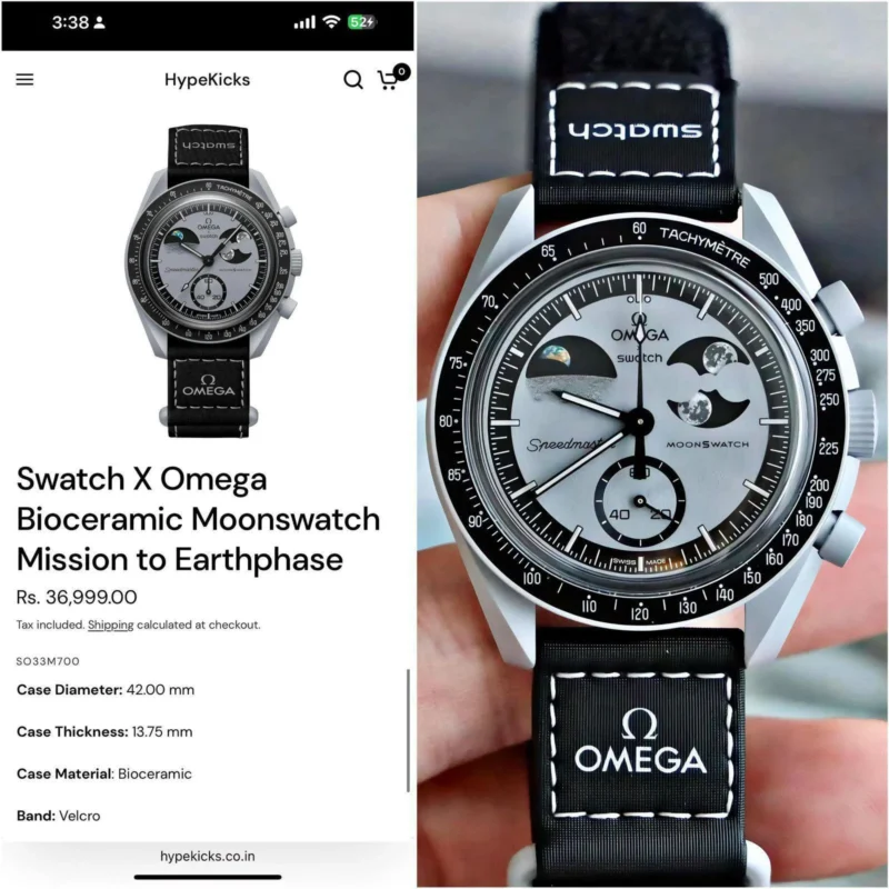 OMEGA X SWATCH MOONSWATCH GREY DIAL