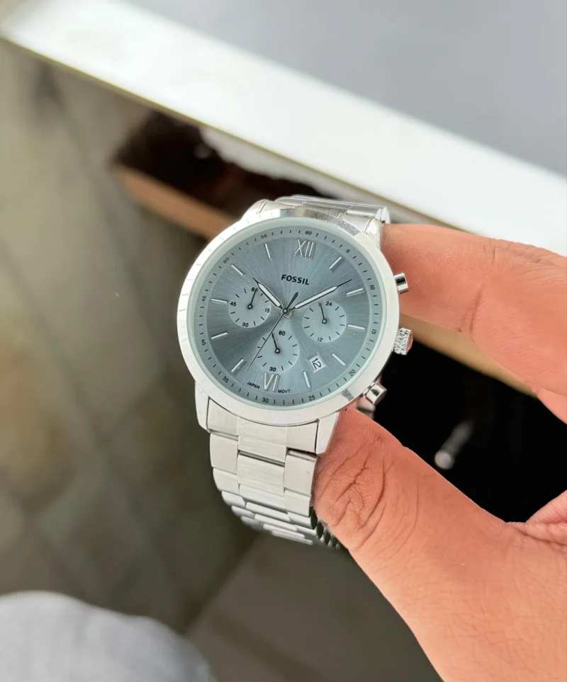 FOSSIL SLIM NEUTRA CHRONOGRAPH TIFFANY BLUE DIAL