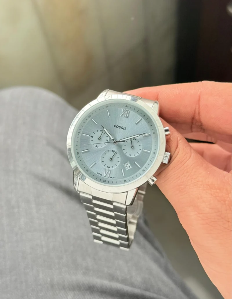 FOSSIL SLIM NEUTRA CHRONOGRAPH TIFFANY BLUE DIAL