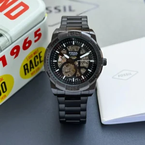 FOSSIL BLACK STAINLESS STEEL 7AAA PREMIUM AUTOMATIC