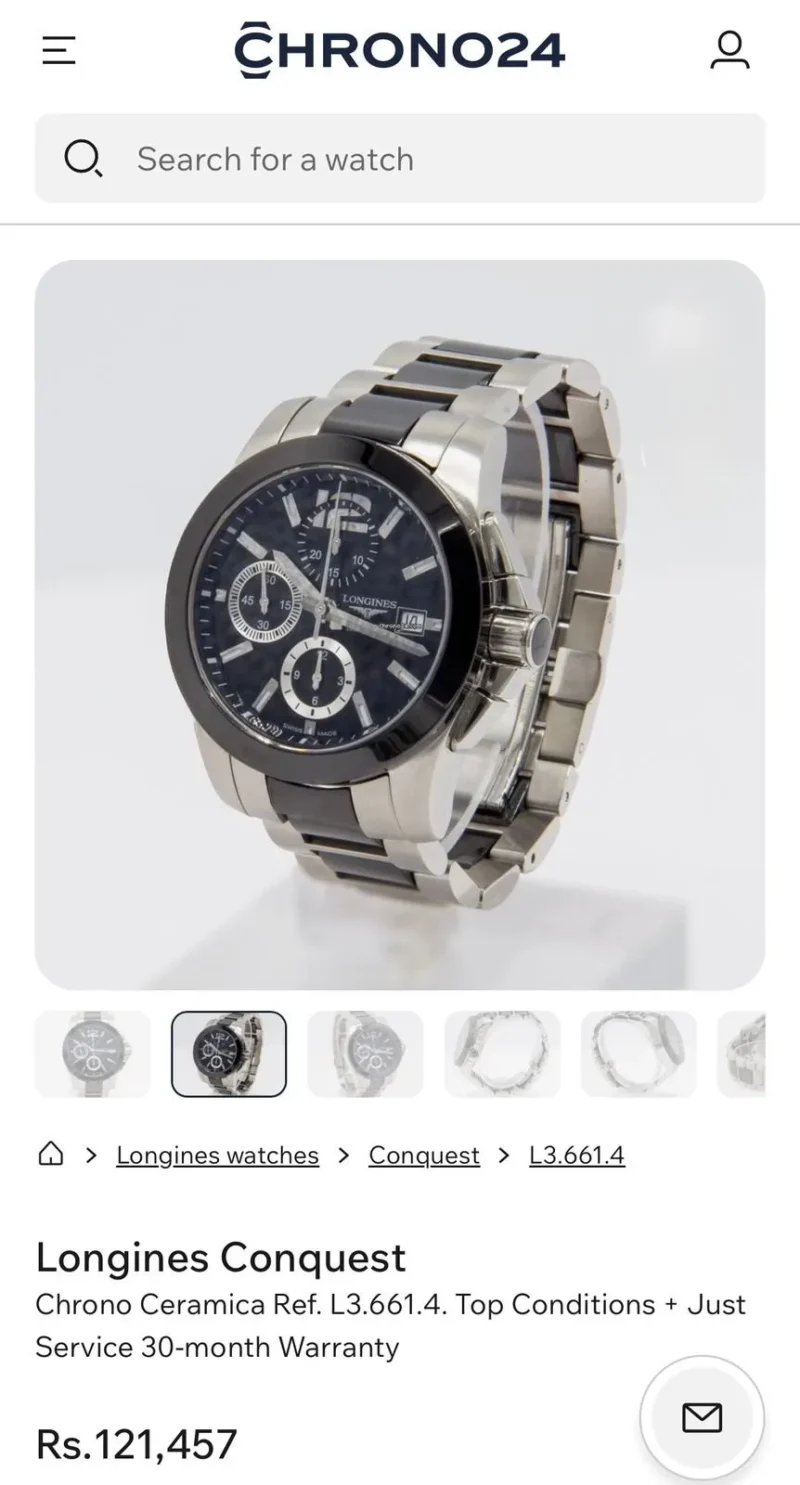 LONGINES ELEGANT 7AAA PREMIUM BLACK DIAL