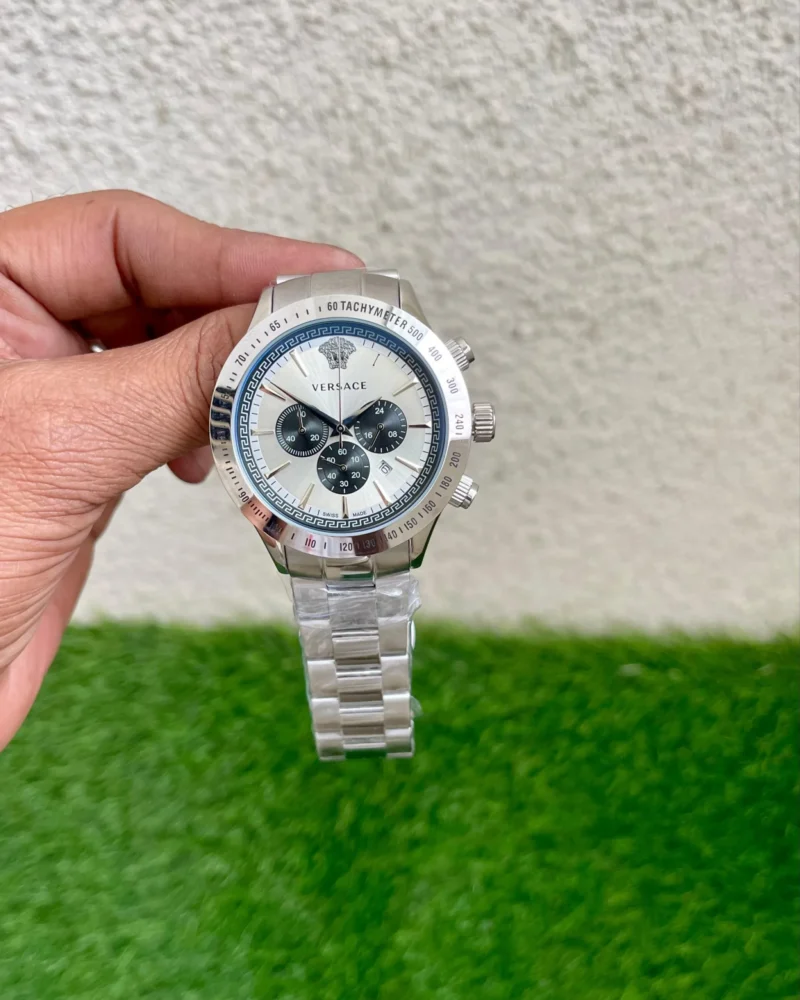 VERSACE 7AAA PREMIUM WHITE DIAL QUARTZ MOVEMENT