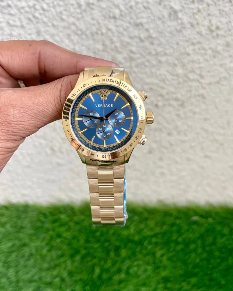 VERSACE 7AAA PREMIUM BLUE DIAL QUARTZ MOVEMENT