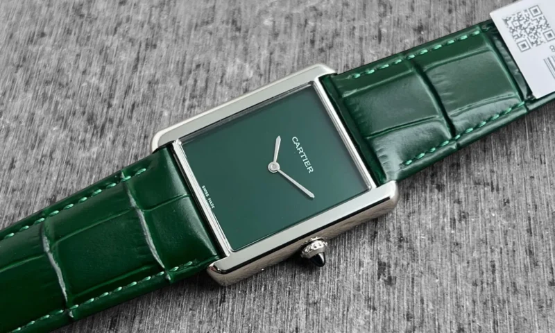 CARTIER TANK SILVER GREEN 7AAA PREMIUM