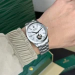 ROLEX LABELNOIR OPEN BACK AUTOMATIC WHITE DIAL