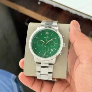 FOSSIL SLIM NEUTRA CHRONOGRAPH GREEN DIAL