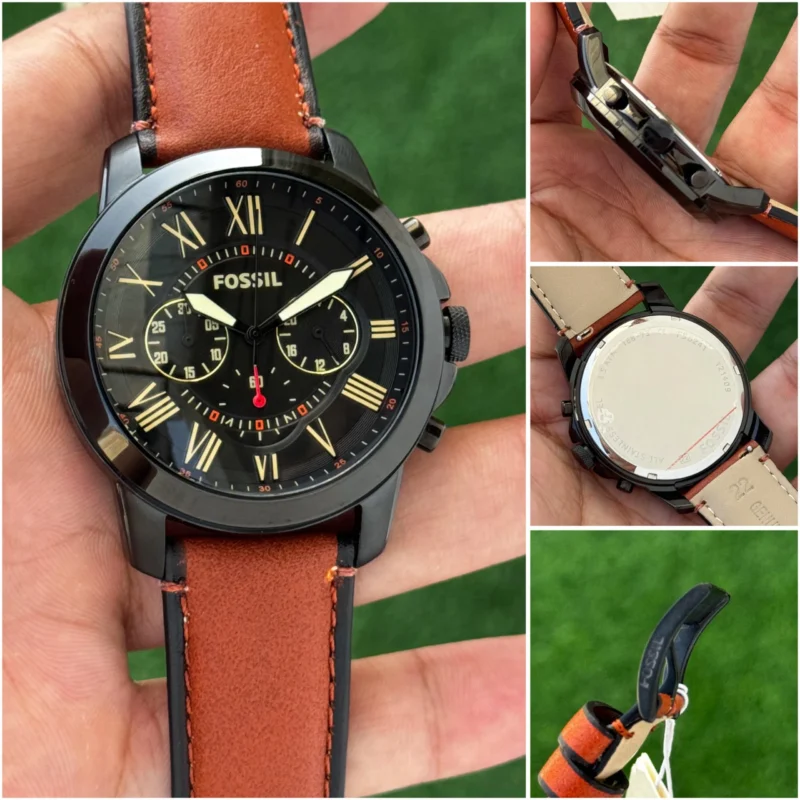FOSSIL STAINLESS STEEL 7AAA PREMIUM BLACK