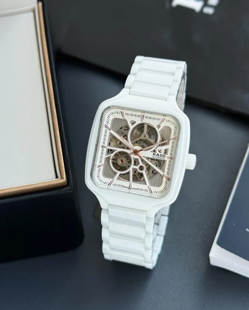 RADO AUTOMATIC OPEN HEART WHITE CERAMIC