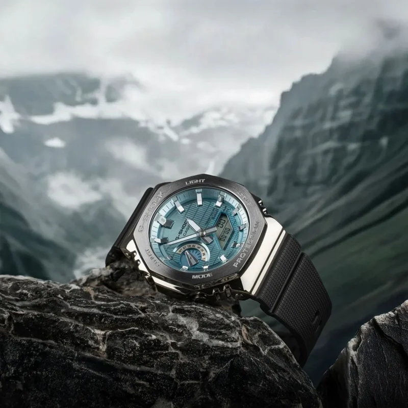 CASIO G-SHOCK G-STEEL GM-2100 BLACK ANALOG