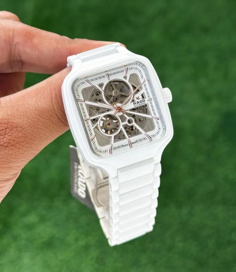 RADO AUTOMATIC OPEN HEART WHITE CERAMIC