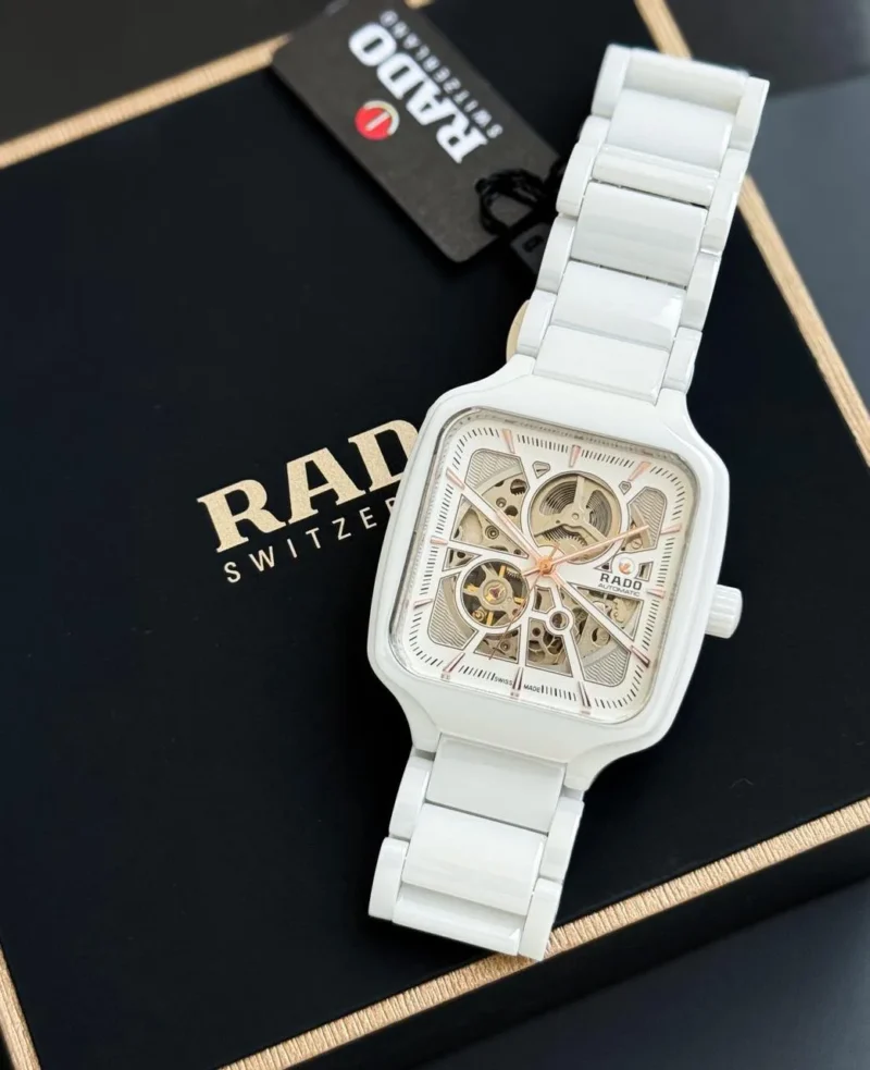 RADO AUTOMATIC OPEN HEART WHITE CERAMIC