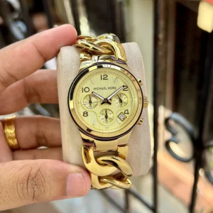 MICHAEL KORS MK3131 CHAIN-LINK GOLD TONE