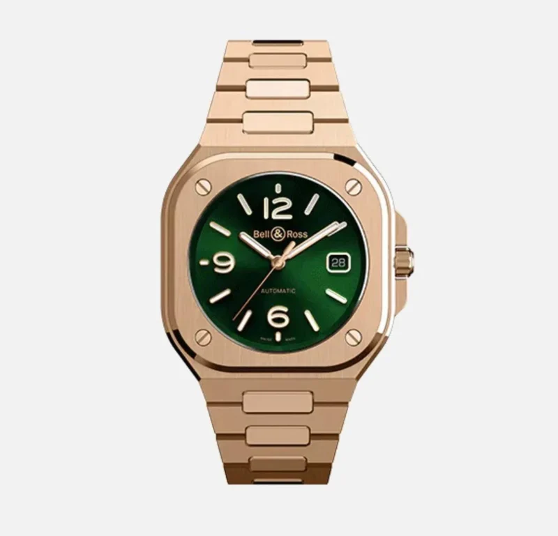 BELL & ROSS 10AA PREMIUM GREEN & ROSEGOLD