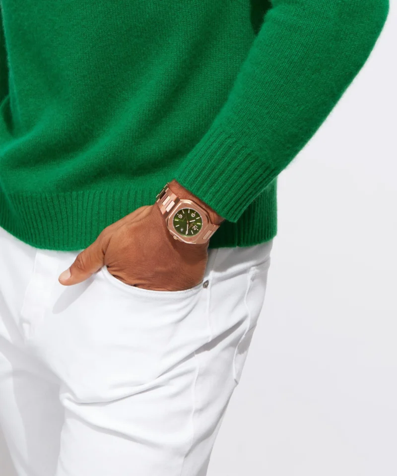 BELL & ROSS 10AA PREMIUM GREEN & ROSEGOLD