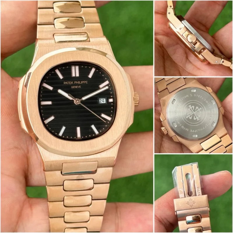 PATEK PHILIPPE ROSEGOLD STAINLESS STEEL 7AAA ORIGINAL