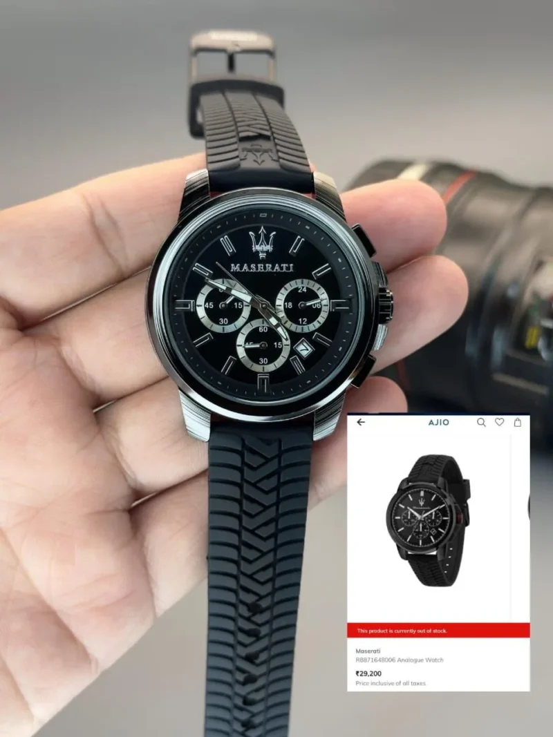 MASERATI SUCCESSO CHRONOGRAPH 7A BLACK