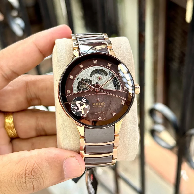 RADO CENTRIX OPEN HEART AUTOMATIC BROWN DIAL