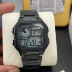 CASIO WORLD TIME YOUTH BLACK QUARTZ MOVEMENT