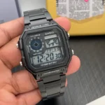 CASIO WORLD TIME YOUTH BLACK QUARTZ MOVEMENT