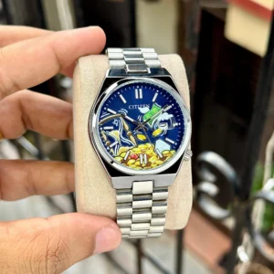 CITIZEN TIME IS MONEY STAINLESS STEEL ARTISTIC DIAL