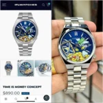 CITIZEN TIME IS MONEY STAINLESS STEEL ARTISTIC DIAL