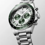 LONGINES CONQUEST CHRONOGRAPH AUTOMATIC WHITE & GREEN DIAL