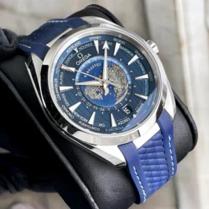 OMEGA AQUATERRA WORLDTIMER AUTOMATIC BLUE