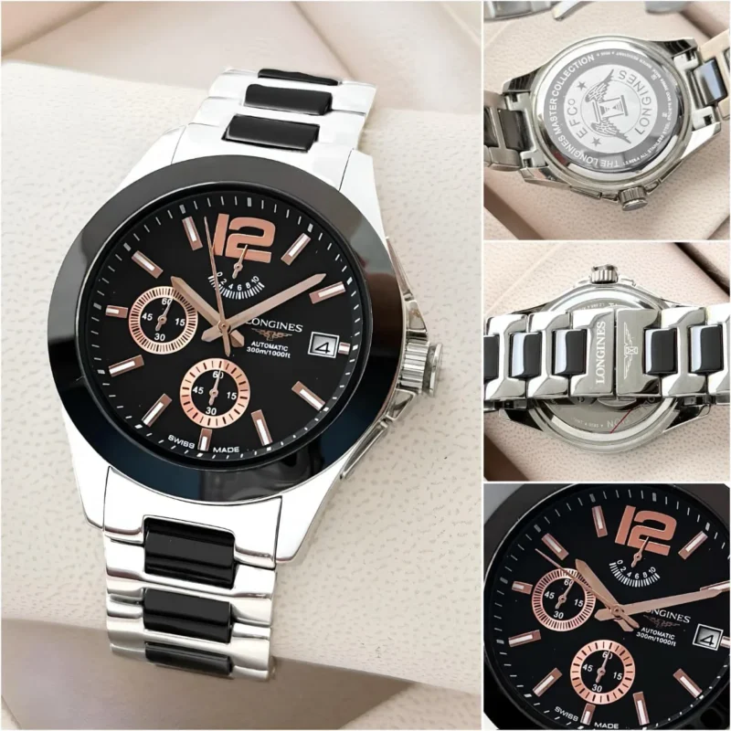 LONGINES CONQUEST CHRONOGRAPH 7AA PREMIUM BLACK DIAL