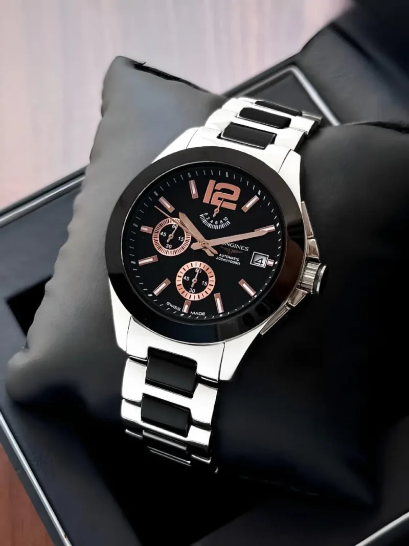 LONGINES CONQUEST CHRONOGRAPH 7AA PREMIUM BLACK DIAL