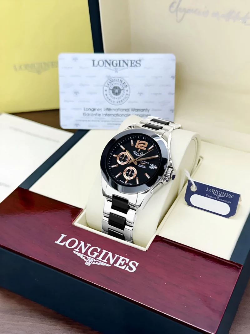 LONGINES CONQUEST CHRONOGRAPH 7AA PREMIUM BLACK DIAL