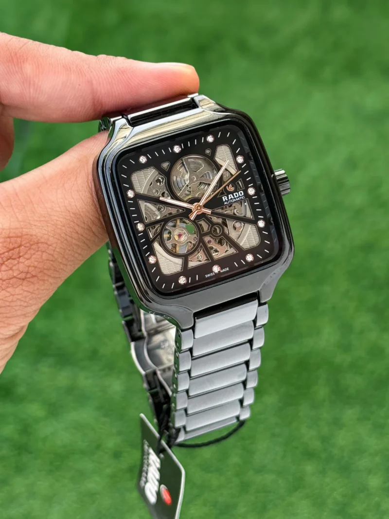 RADO AUTOMATIC OPEN HEART BLACK CERAMIC