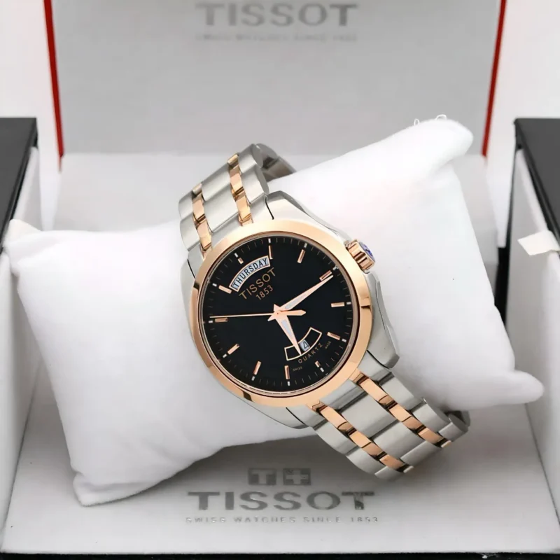 TISSOT COUTURIER DAY-DATE 7AA PREMIUM BLACK DIAL
