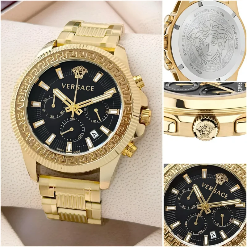 VERSACE GRECA-CHRONO 7AA PREMIUM STAINLESS STEEL