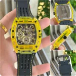 GUESS CLEAR MULTI-FUNCTION 7AA PREMIUM SKELETON DIAL