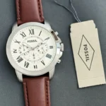FOSSIL STAINLESS STEEL 7AAA PREMIUM WHITE DIAL